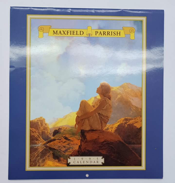 COLLECTION OF THREE MAXFIELD PARRISH CALENDARS FROM THE 1990s: 1) 1995 CALENDAR, MAXFIELD PARRISH FAMILY TRUST CATLOG NO. 95146, Mark Koenig cover; 2) 1998 CALENDAR, MAXFIELD FAMILY TRUST CATALOG NO. 98070, Young Jin Kim cover; 3) 1998 CALENDAR, te NEUES PUBLISHING, American Illustrators Gallery pri