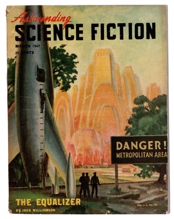 ASTOUNDING SCIENCE FICTION, MARCH 1947. The Equalizer by Jack Williamson. Cover Art by Hubert Rogers. COLLECTIBLE PULP MAGAZINE.
