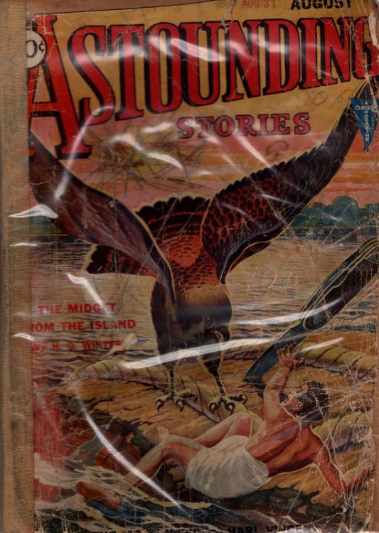 ASTOUNDING STORIES AUGUST 1931. The Midget from the Island by H.G. Winter. COLLECTIBLE PULP MAGAZINE.