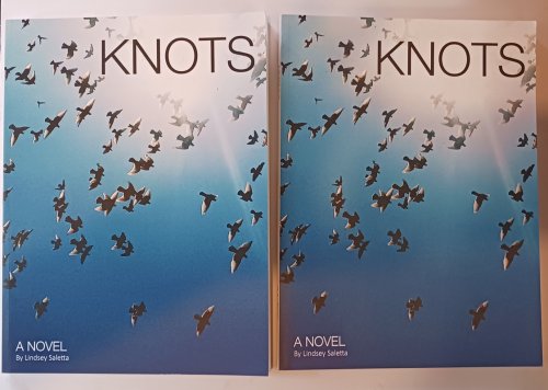 KNOTS, A Novel by Lindsey Saletta. THREE IDENTICAL COPIES ALL SIGNED BY AUTHOR/ARTIST. The Saletta Collective, 2016.