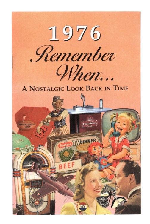 1976 REMEMBER WHEN CELEBRATION KardLet: Birthdays, Anniversaries, Reunions, Homecomings, Client & Corporate Gifts