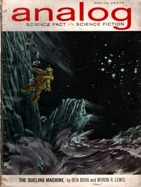 Analog Science Fact Science Fiction, May, 1963. The Dueling Machine by Ben Bova and Myron R. Lewis. Collectible Pulp Magazine.