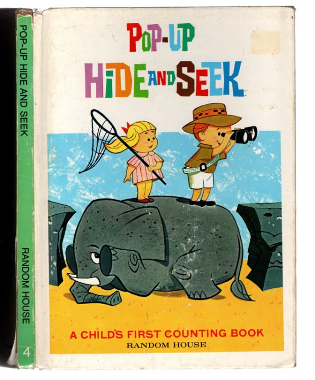 POP-UP HIDE AND SEEK: A Child's First Counting Book. Hardcover Popup Book in GOOD Condition, All Popups Intact.