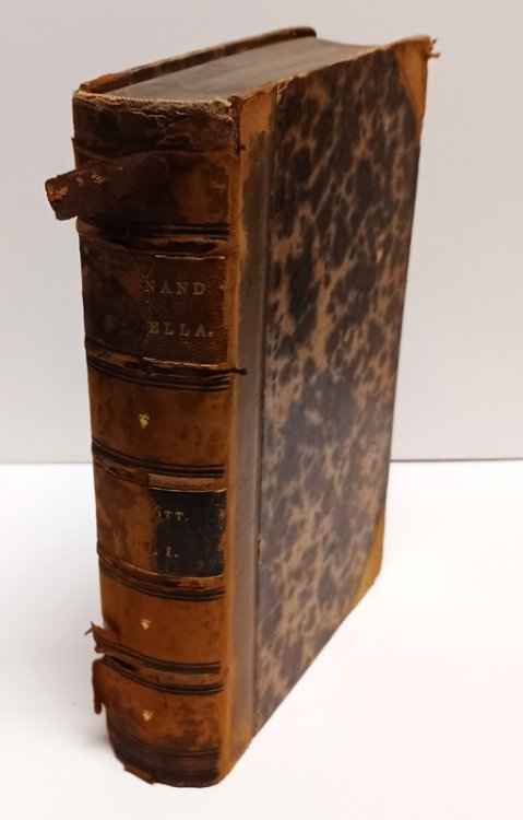 1865, William H. Prescott, HISTORY OF THE REIGN OF FERDINAND AND ISABELLA THE CATHOLIC. Broken Set, Volume One (of Three) ONLY. HALF-LEATHER WITH MARBLED CLOTH. Philadelphia: J. B. Lippincott & Co.