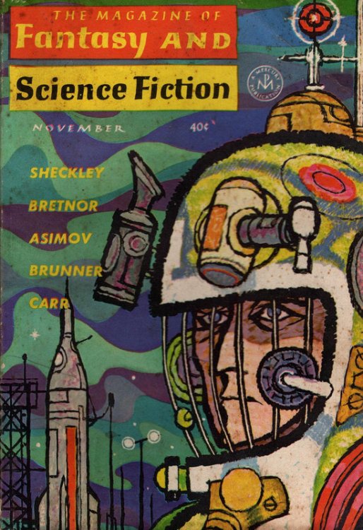 The Magazine of Fantasy and Science Fiction November 1962. Collectible Pulp Magazine.