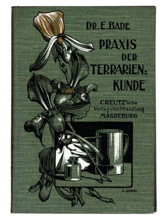 PRAXIS DER TERRARIENKUNDE by Dr. E. Bade. ANTIQUE BOOK ON THE MAKING AND MAINTAINING OF TERRARIUMS. Magdeburg, 1907.