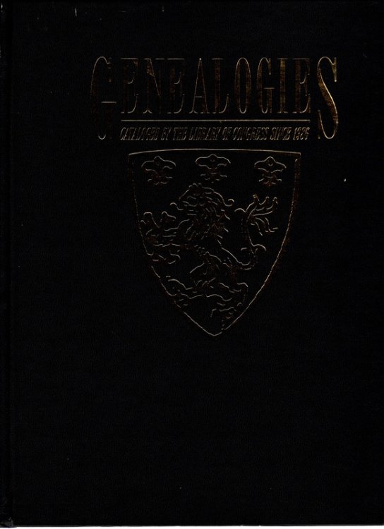 Genealogies Cataloged by the Library of Congress Since 1986: With a List of Established Forms of Family Names and a List of Genealogies Converted to