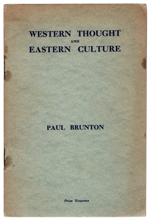 Western Thought And Eastern Culture.