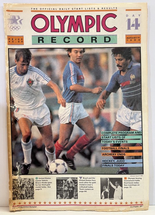 Olympic Record: August 11, 1984