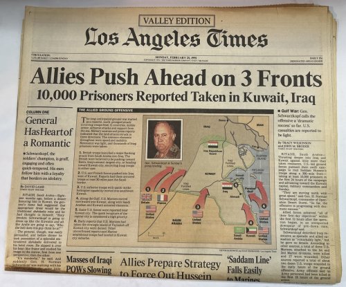 Los Angeles Times Valley Edition: Monday, February 25, 1991 