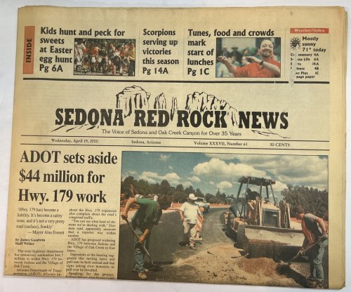 Sedona Red Rock News, Wednesday, April 19, 2000 