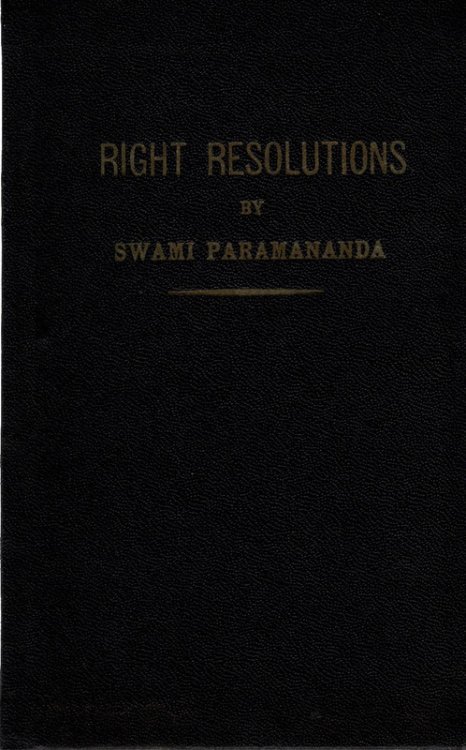 Right Resolutions