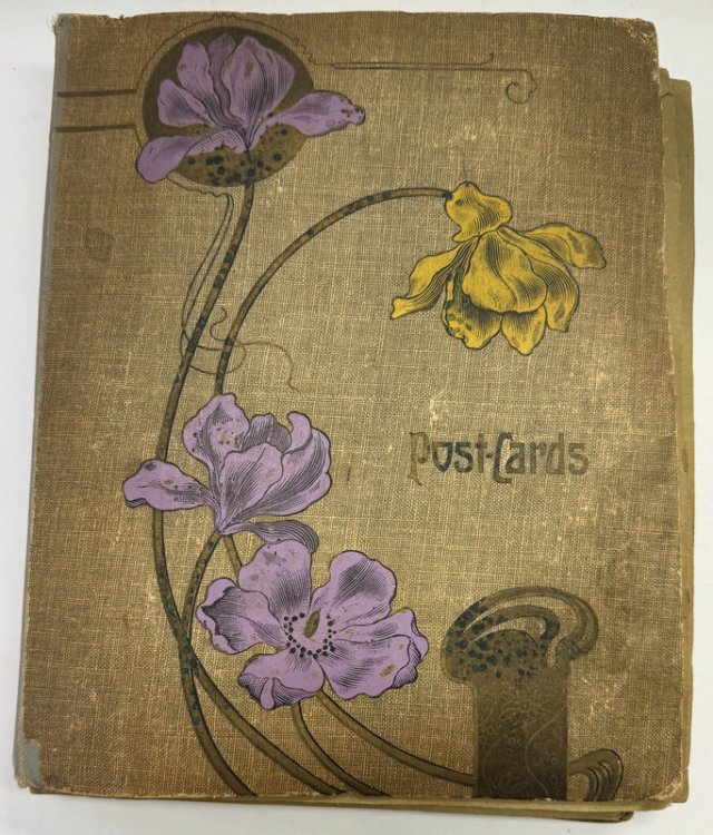 Vintage Postcard Album From Early 1900's.