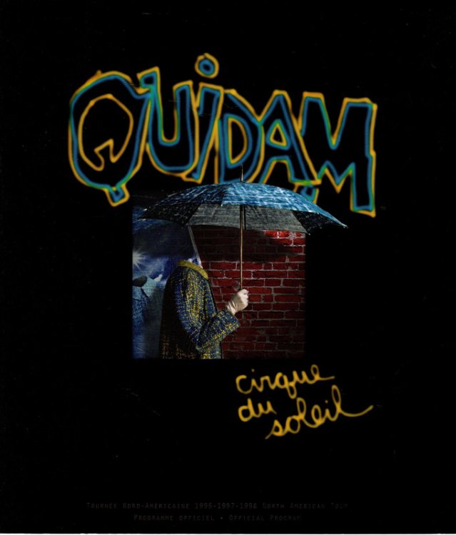 Quidam Cirque Du Soleil Official Program