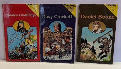 Pocket Biographies 3 Volume Set: Charles Lindbergh, Davy Crockett, Daniel Boone