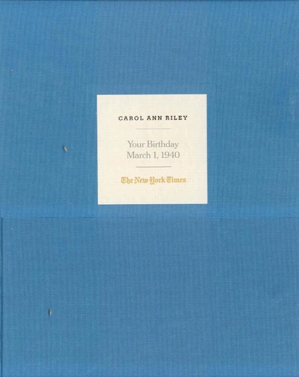 Your Birthday: March 1, 1940