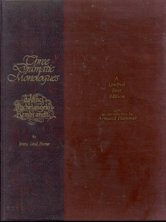 Three Dramatic Monologues: daVinci, Michelangelo, Rembrandt