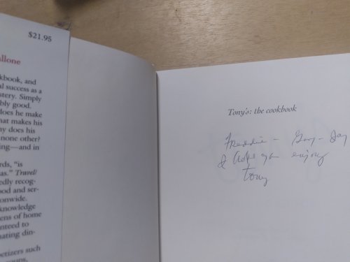 Tony's: The Cookbook