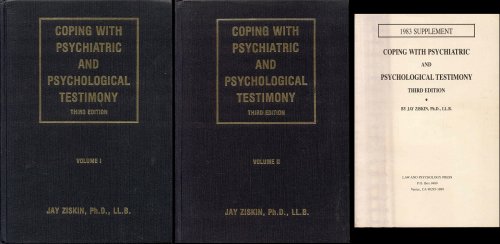 Coping with Psychiatric and Psychological Testimony (Volume I & II)