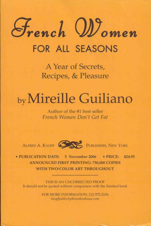 French Women for All Seasons: A Year of Secrets, Recipes, and Pleasure