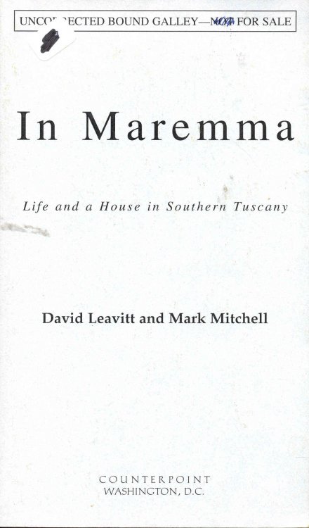 In Maremma: Life and a House in Southern Tuscany