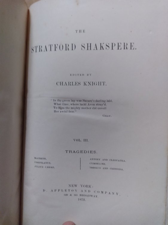 The Stratford Shakespeare (Vol. III)