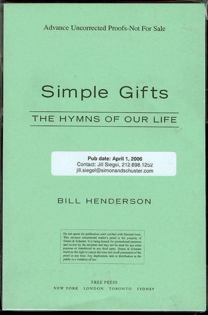 Simple Gifts: The Hymns of Our Life