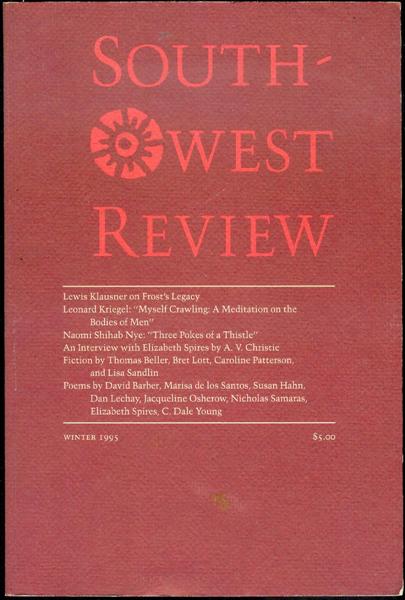 Southwest Review (Volume 80, Number 1, Winter 1995)