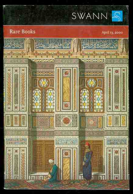Rare Books: Including Incunabula & Early Printing Color-Plate Books, Literature Press & Illustrated Science & Travel (Public Auction Sale 1856, April 13, 2000)