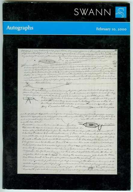 Autographs (Public Auction Sale 1849, February 10, 2000)