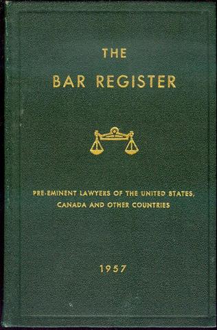 The Bar Register Annual 1957