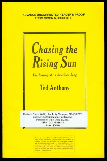 Chasing the Rising Sun: The Journey of an American Song