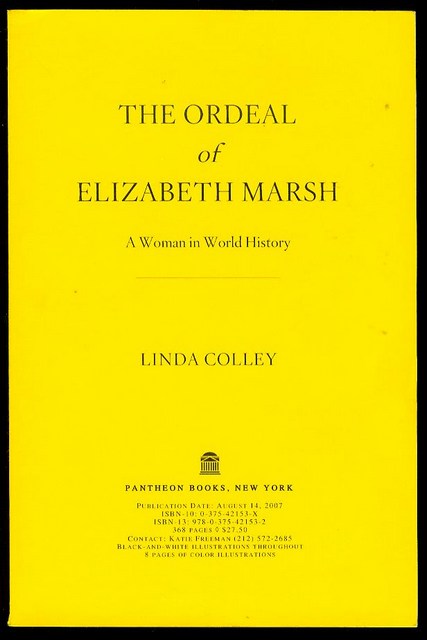 The Ordeal of Elizabeth Marsh: A Woman in World History