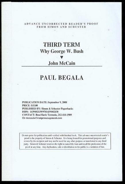 Third Term: Why George W. Bush (Hearts) John McCain