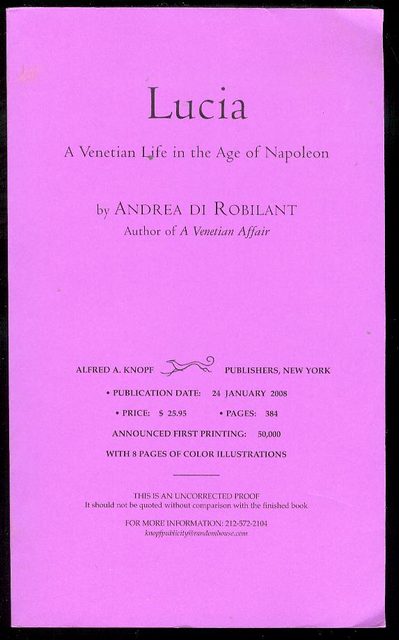 Lucia: A Venetian Life in the Age of Napoleon