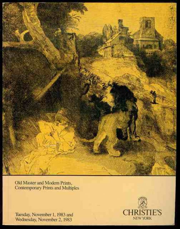 Old Master and Modern Prints, Contemporary Prints and Multiples (November 1-2, 1983)