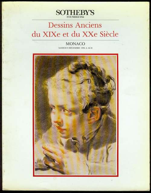 Dessins Anciens du XIXe et du XXe Siecle (Samedi, 8 Decembre 1984)