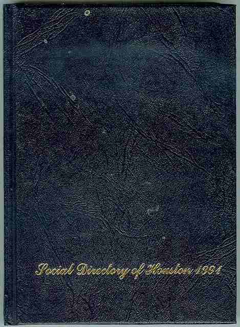 Social Directory of Houston 1991
