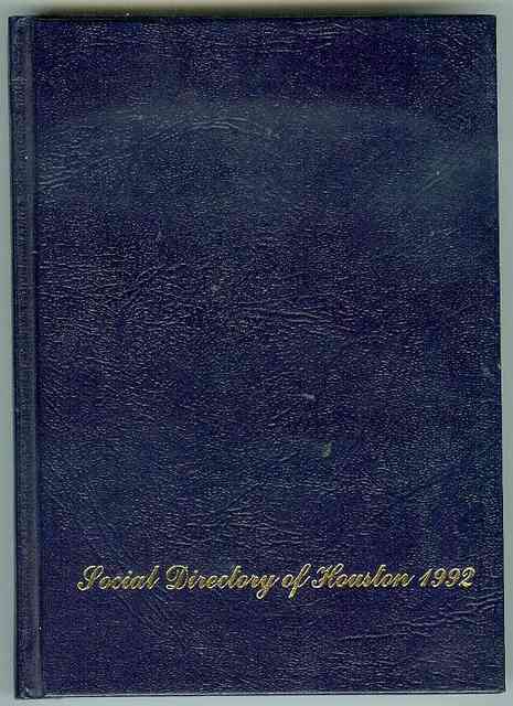 Social Directory of Houston 1992