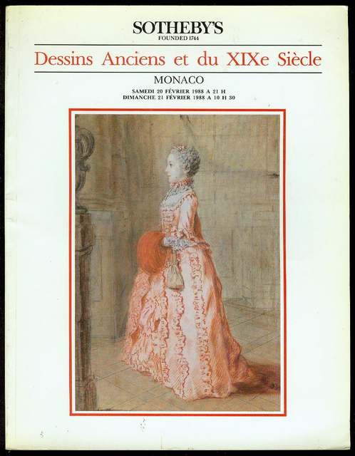 Dessins Anciens et du XIXe Siecle (Fevrier 20-21, 1988)