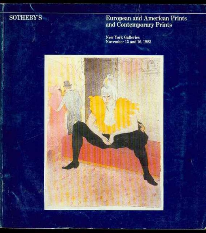 European and American Prints and Contemporary Prints (November 15 and 16, 1983)