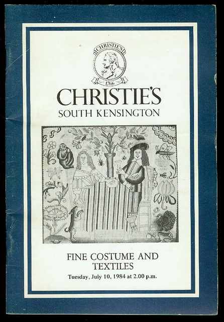 Fine Costumes and Textiles (Tuesday, July 10, 1984)