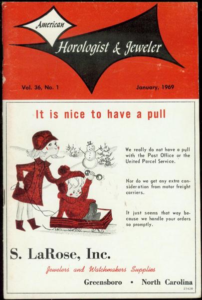 American Horologist & Jeweler (Vol. 36, No. 1, January 1969)