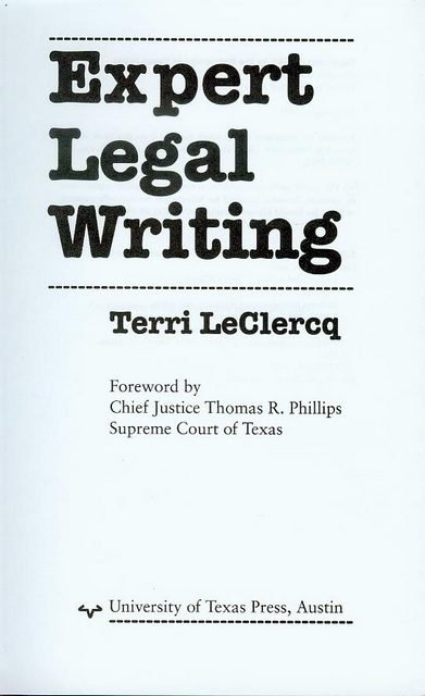 Expert Legal Writing