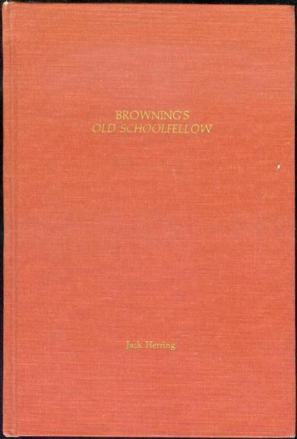 Browning's Old Schoolfellow: The Artistic Relationship of Two Robert Brownings