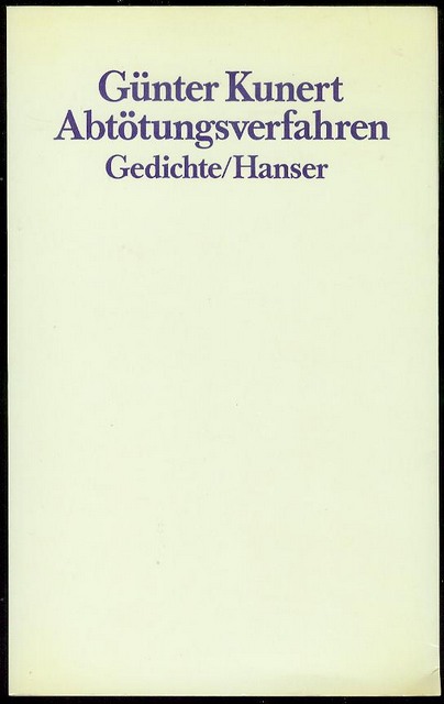 Abtotungsverfahren: Gedichte