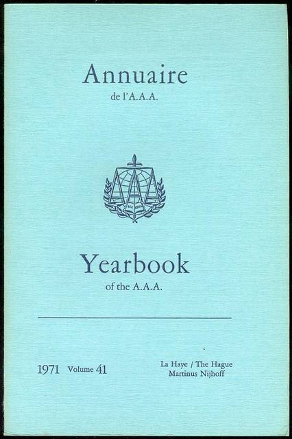 Annuaire AAA / AAA Yearbook 1971