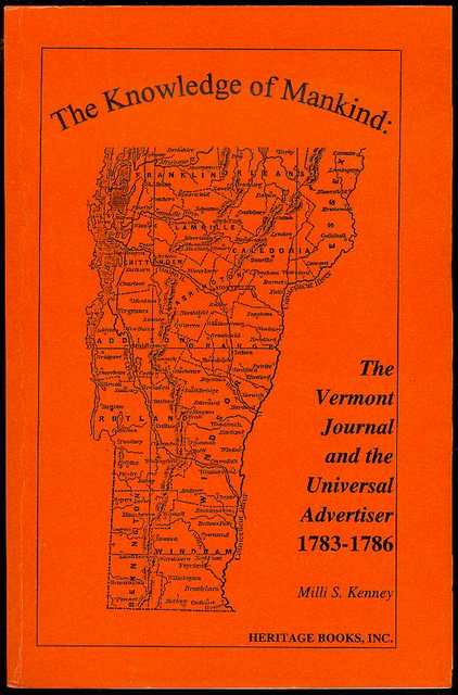 The Knowledge of Mankind: The Vermont Journal and the Universal Advertiser, 1783-1786