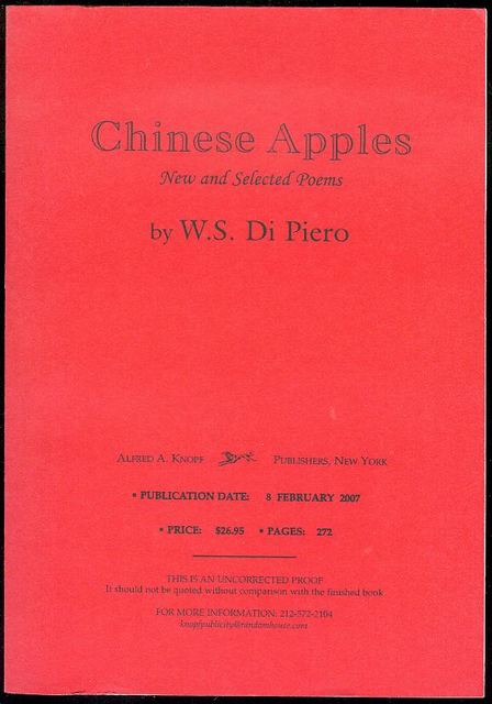 Chinese Apples: New And Selected Poems