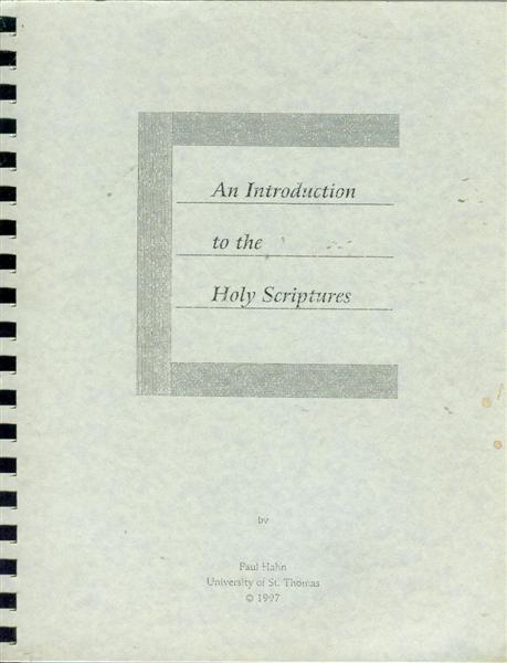 An Introduction to the Holy Scriptures